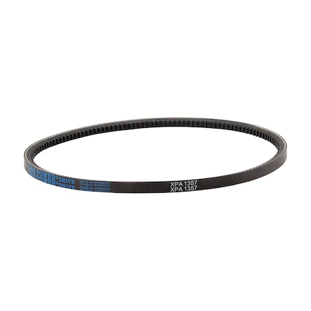 D&D XPA1357 Cogged, Metric V-Belt, 1357mm Outside Length, 13 mm Top Width, 10 mm Thickness, 1 Ribs XPA1357